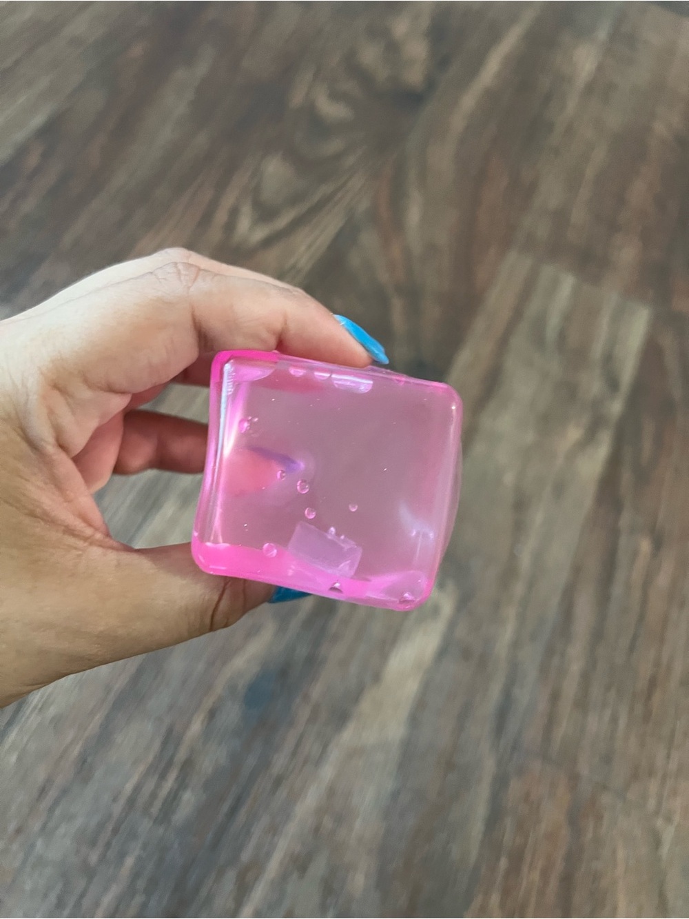 🩷 Pink Cube Squeeze Squishy – Super Solid Sensory Fidget Toy